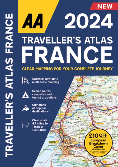 Traveller Atlas France 2024, Paperback / softback Book