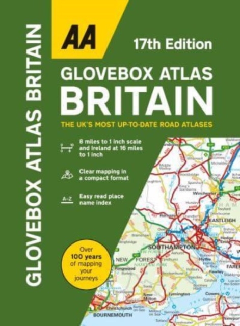 AA Glovebox Atlas Britain, Spiral bound Book