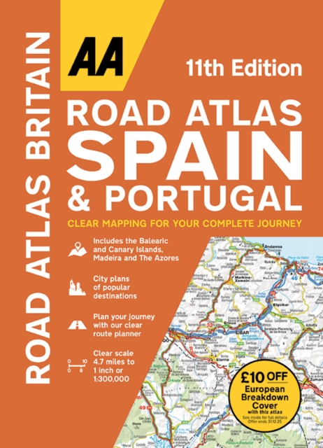 AA Road Atlas Spain & Portugal, Paperback / softback Book