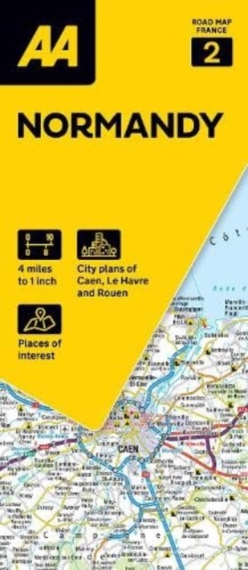 AA Road Map Normandy, Sheet map Book