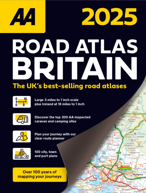 AA Road Atlas Britain 2025, Spiral bound Book