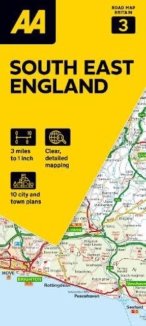 AA Road Map South East England, Sheet map, folded Book