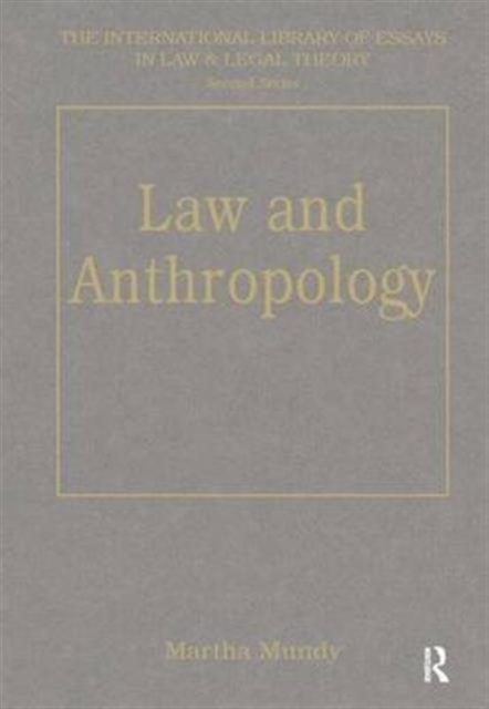 Law and Anthropology, Hardback Book