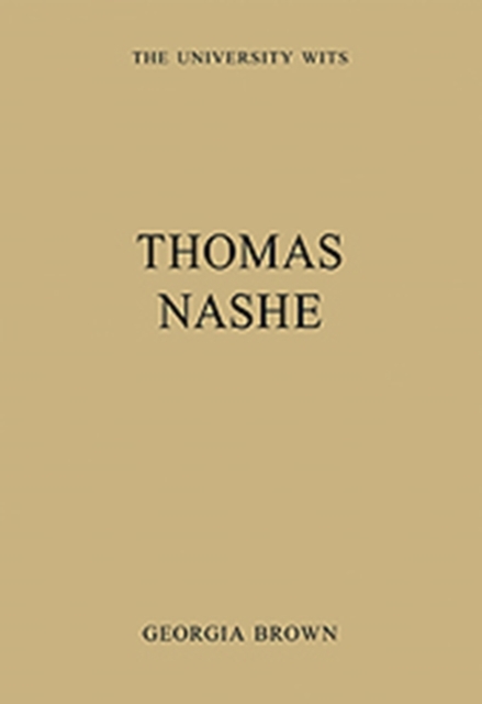 Thomas Nashe, Hardback Book
