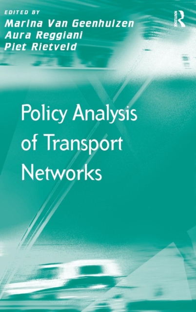 Policy Analysis of Transport Networks, Hardback Book