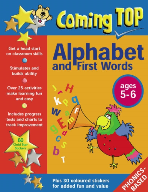 Coming Top : Alphabet and First Words for Ages 5-6  Sticker Books, Paperback Book