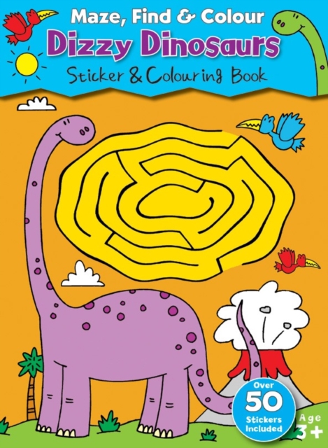Maze, Find & Colour Dizzy Dinosaurs, Paperback / softback Book