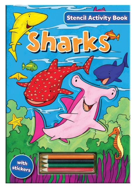 Stencil Activity Book - Sharks, Novelty book Book