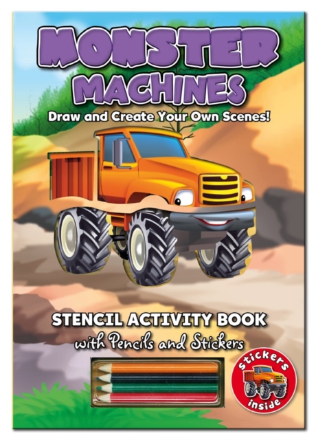 Stencil Activity Book - Monster Machines, Novelty book Book