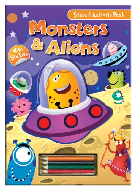Activity Stencil Books - Monsters & Aliens : Colouring & Activity, Novelty book Book