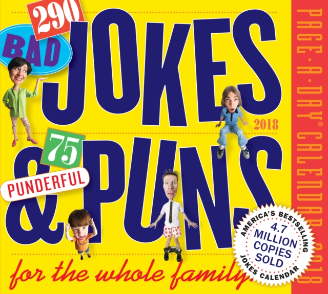 290 Bad Jokes & 75 Punderful Puns Page-A-Day Calendar 2018, Calendar Book