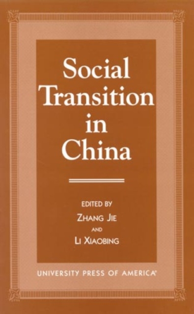 Social Transition in China, Hardback Book