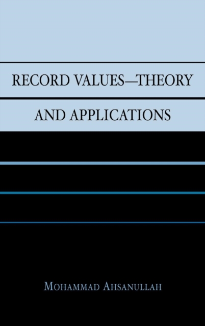 Record Values Theory and Applications, Hardback Book