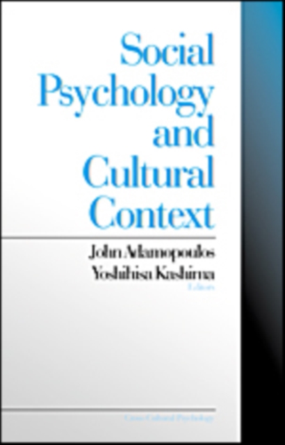 Social Psychology and Cultural Context, Paperback / softback Book