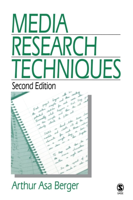 Media Research Techniques, Paperback / softback Book
