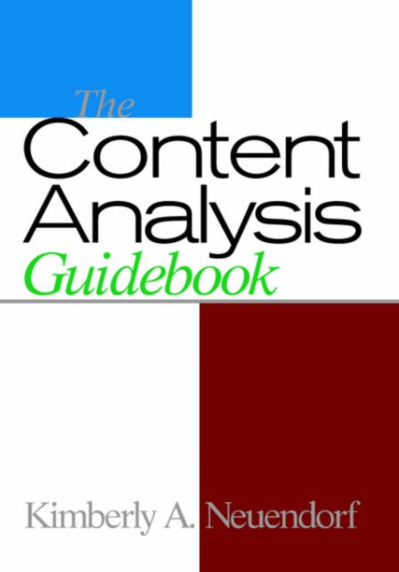 The Content Analysis Guidebook, Hardback Book