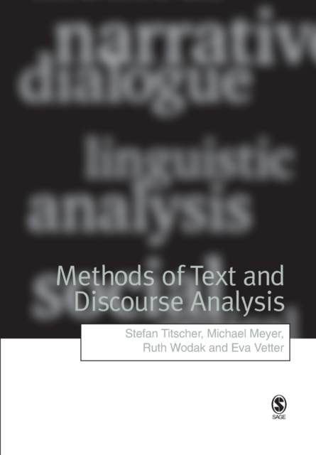 Methods of Text and Discourse Analysis : In Search of Meaning, Paperback / softback Book