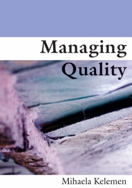 Managing Quality, Hardback Book