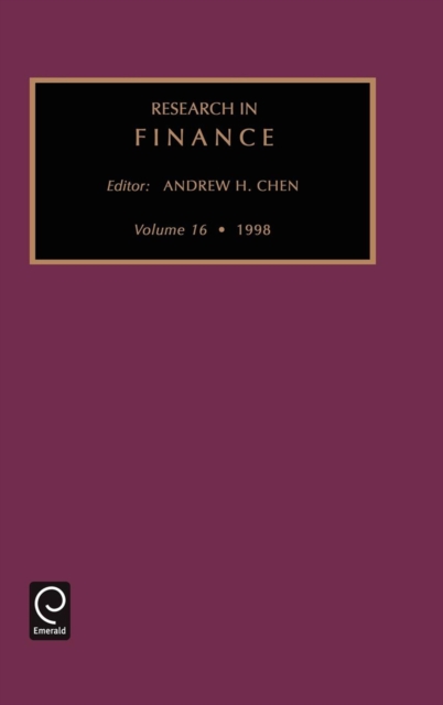 Research in Finance, Hardback Book