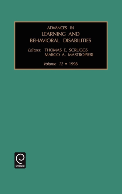 Advances in Learning and Behavioural Disabilities, Hardback Book