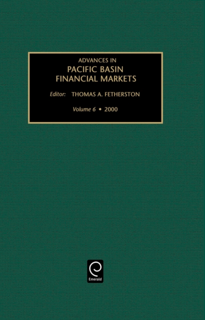 Advances in Pacific Basin Financial Markets, Hardback Book