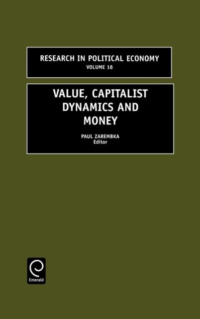 Value, Capitalist Dynamics and Money, Hardback Book
