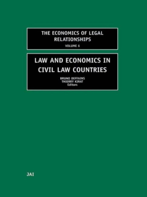 Law and Economics in Civil Law Countries, Hardback Book