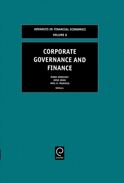 Corporate Governance and Finance, Hardback Book
