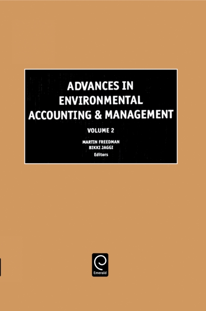 Advances in Environmental Accounting and Management, Hardback Book