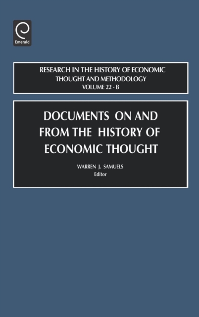 Documents on and from the History of Economic Thought, Hardback Book