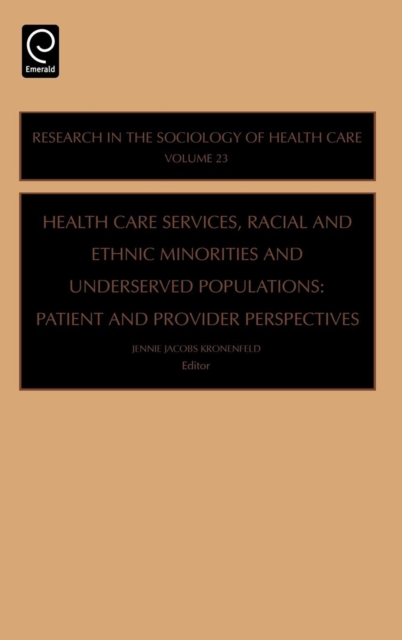 Health Care Services, Racial and Ethnic Minorities and Underserved Populations : Patient and Provider Perspectives, Hardback Book