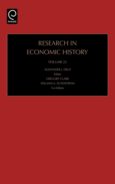 Research in Economic History, Hardback Book