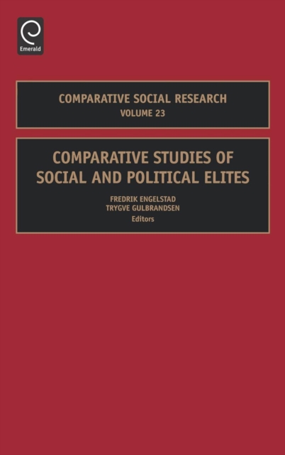 Comparative Studies of Social and Political Elites, Hardback Book