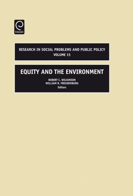 Equity and the Environment, Hardback Book