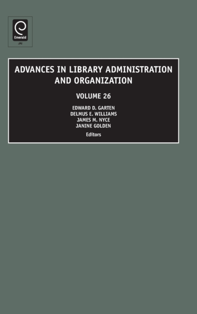 Advances in Library Administration and Organization, Hardback Book