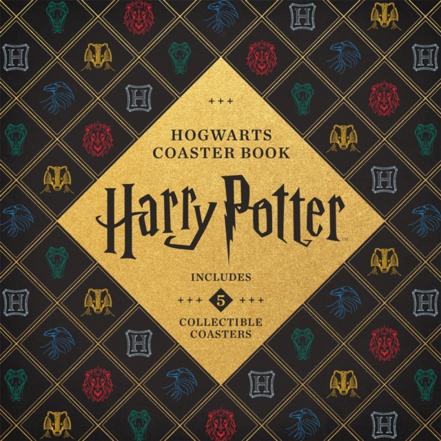 Harry Potter Hogwarts Coaster Book : Gryffindor, Ravenclaw, Hufflepuff, Slytherin, Board book Book