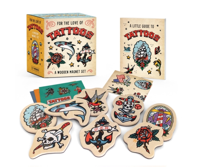 For the Love of Tattoos: A Wooden Magnet Set, Multiple-component retail product Book