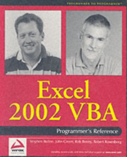 Excel 2002 VBA : Programmers Reference, PDF eBook