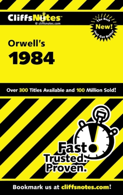 CliffsNotes on Orwell's 1984, Paperback / softback Book
