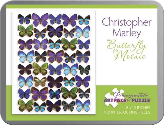 Butterfly Mosaic Christopher Marley 100-Piece Jigsaw Puzzle, Other merchandise Book