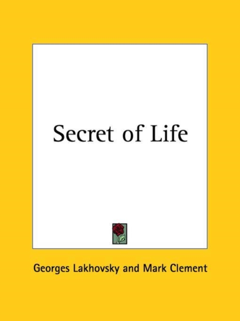 Secret of Life (1939), Paperback Book