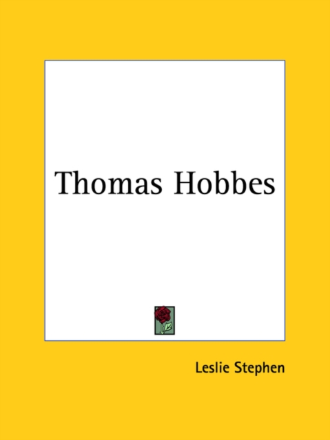 Thomas Hobbes, Paperback Book