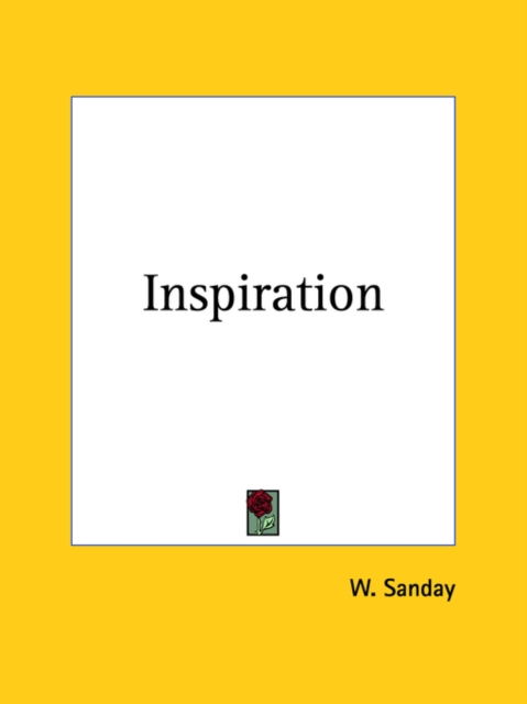 Inspiration (1903), Paperback Book