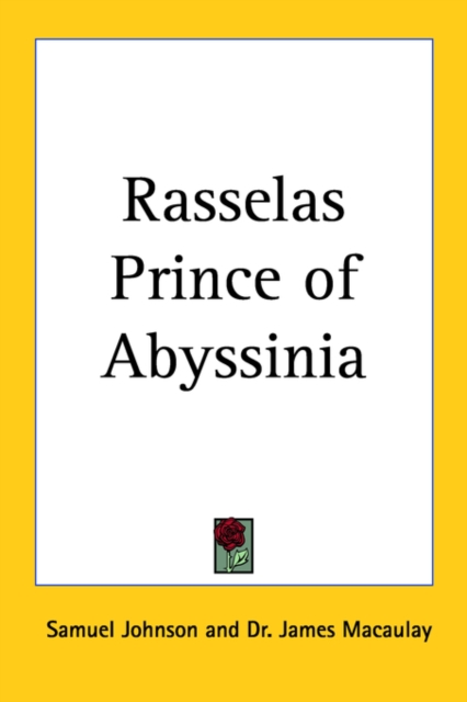 Rasselas Prince of Abyssinia, Paperback Book