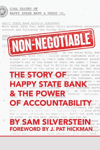 Non-Negotiable : The Story of Happy State Bank & the Power of Accountability, Paperback / softback Book