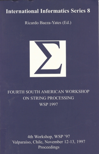 Fourth South American Workshop on String Processing (WSP 1997), PDF eBook