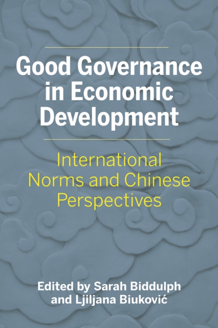 Good Governance in Economic Development : International Norms and Chinese Perspectives, Hardback Book