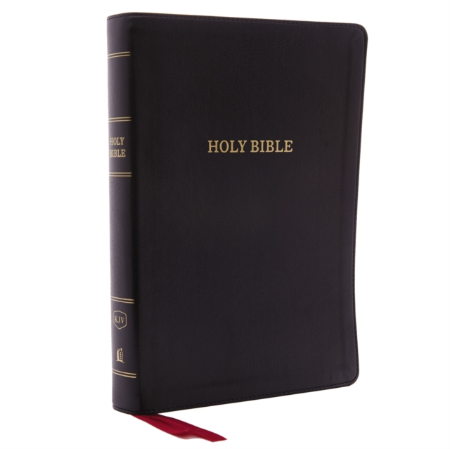 KJV Holy Bible: Giant Print with 53,000 Cross References, Deluxe Black Leathersoft, Red Letter, Comfort Print: King James Version, Leather / fine binding Book