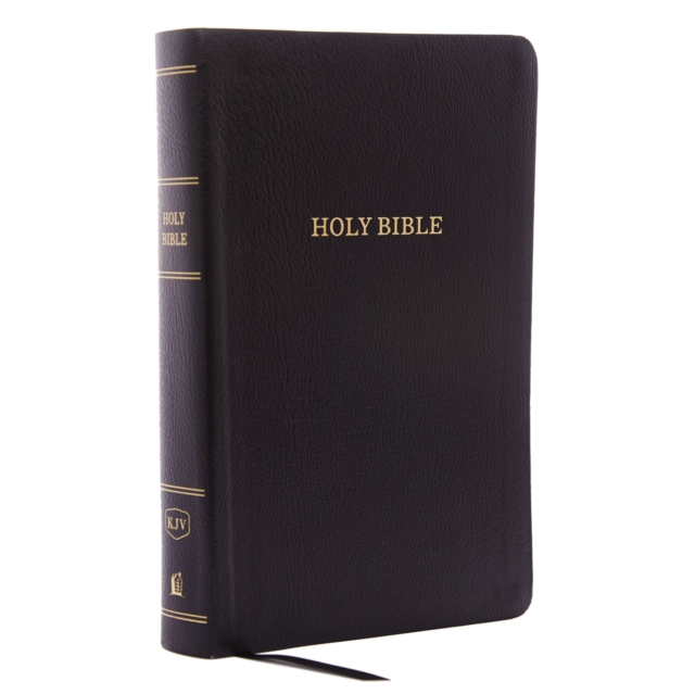 KJV Holy Bible: Personal Size Giant Print with 43,000 Cross References, Black Bonded Leather, Red Letter, Comfort Print (Thumb Indexed): King James Version, Leather / fine binding Book