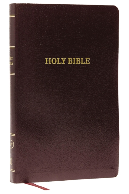 KJV Holy Bible: Thinline with Cross References, Burgundy Bonded Leather, Red Letter, Comfort Print (Thumb Indexed): King James Version, Leather / fine binding Book